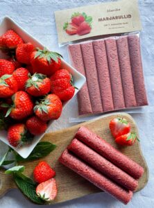 Marjarullide tootepaki silt väiketootja pakendil